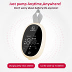 D6 Milk White Electric Hands Free Breast Pump Wearable Lower Noise Breastfeeding Strong Suction 180Ml/6Oz