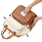 Diaper Bag Backpack, Spacious & Stylish Nappy Organizer, Coffee Cream