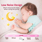 D6 Milk White Electric Hands Free Breast Pump Wearable Lower Noise Breastfeeding Strong Suction 180Ml/6Oz