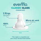 Classic Glass Twist Bottles, 6 Pack of 8 Ounce Each, Clear