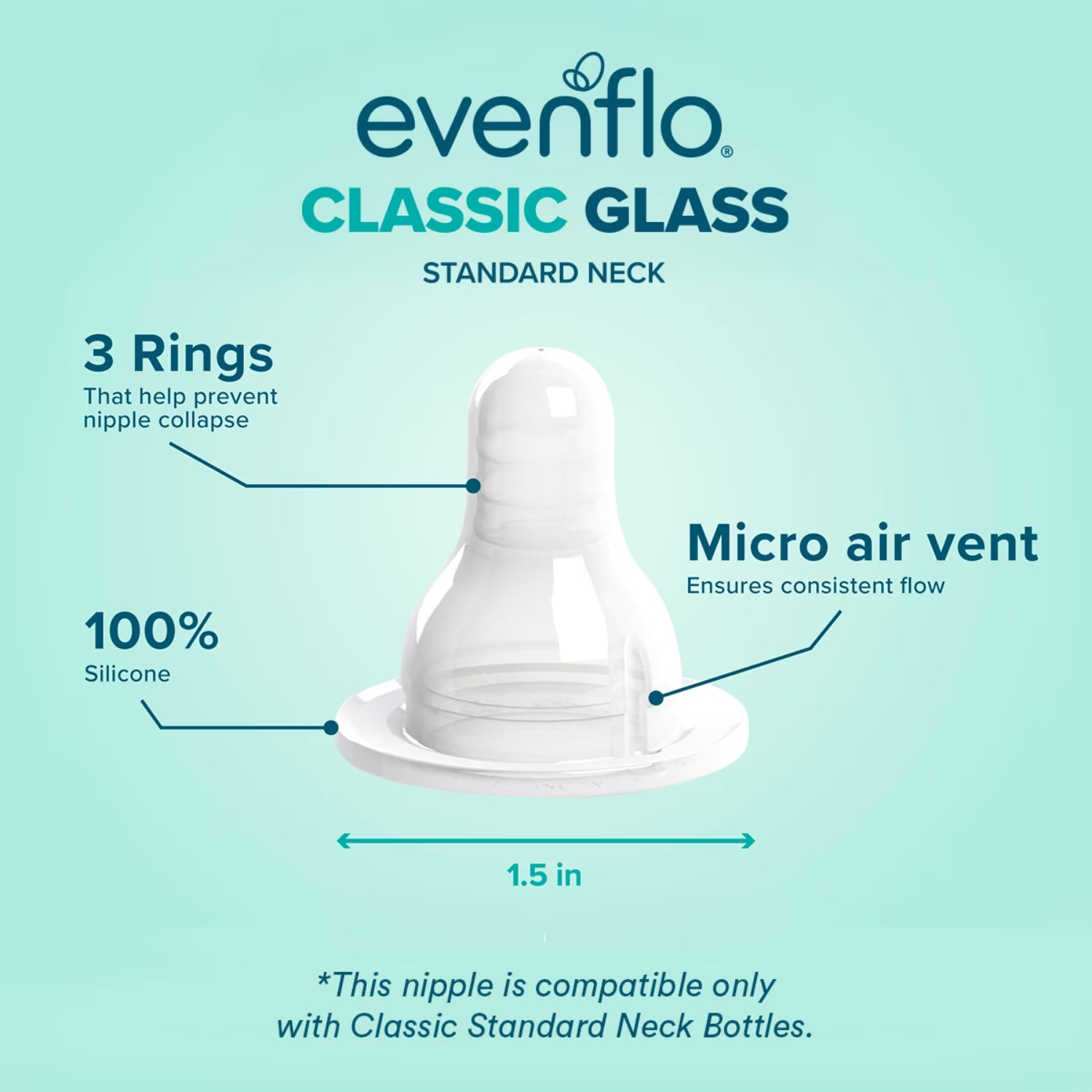 Classic Glass Twist Bottles, 6 Pack of 8 Ounce Each, Clear