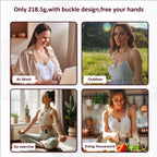 D6 Milk White Electric Hands Free Breast Pump Wearable Lower Noise Breastfeeding Strong Suction 180Ml/6Oz